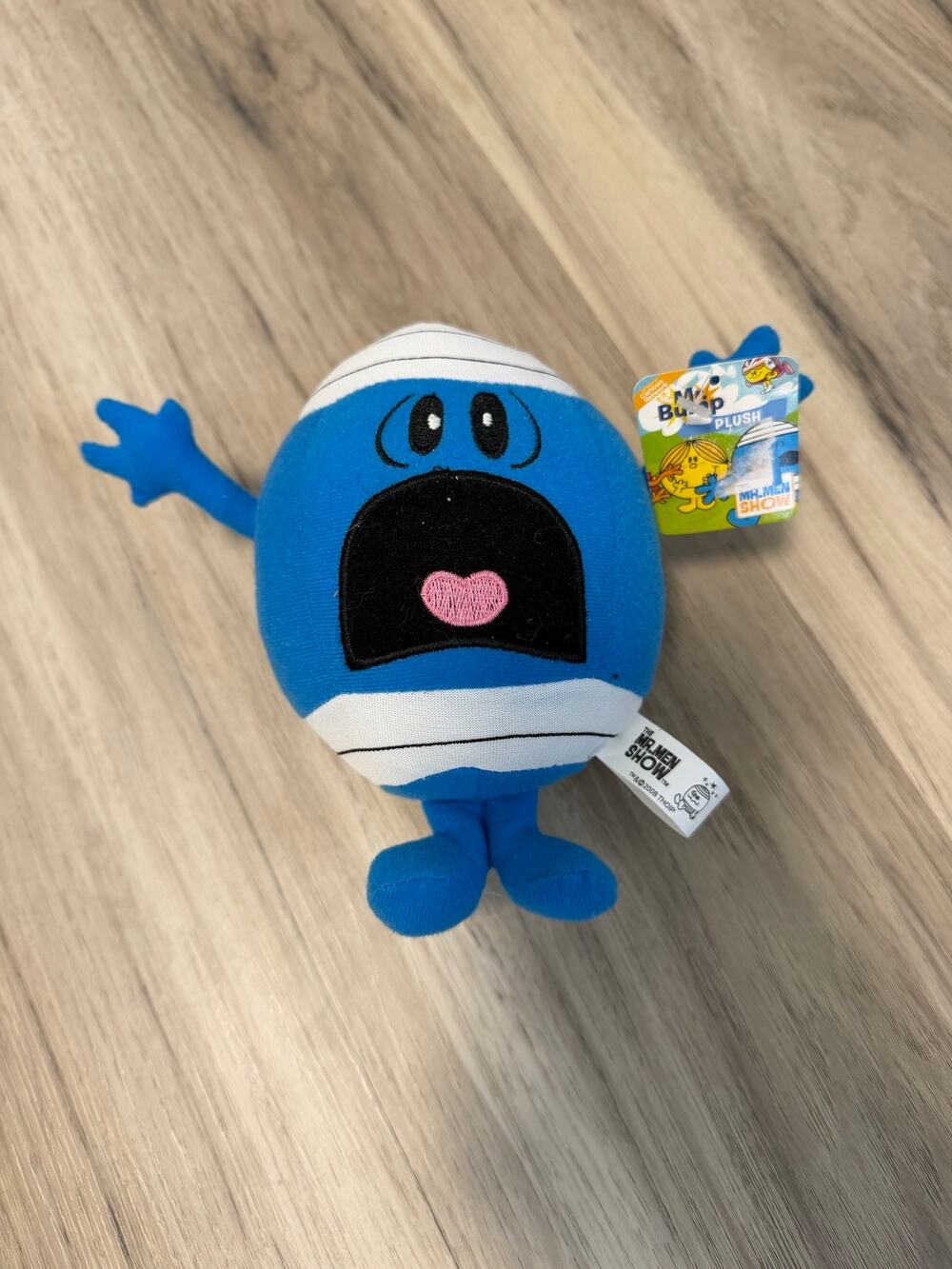 NWT RARE 2008 Thoip Mr. Men Little Mr Bump Plush Stuffed Animal Doll New W Tag